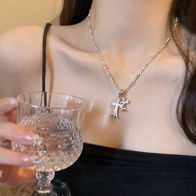 CZTICLE™ Lymphatic Magnetic Therapy Cross Design Diamond Necklace 👑