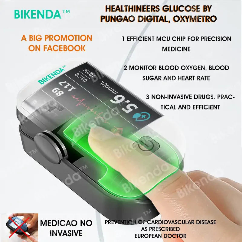 Official Store Bikenda™ Premium Next-Generation 3-in-1 Non-Invasive Laser Glucose Meter 99.9% Accuracy - Exclusive Christmas Offer 🎄🎁