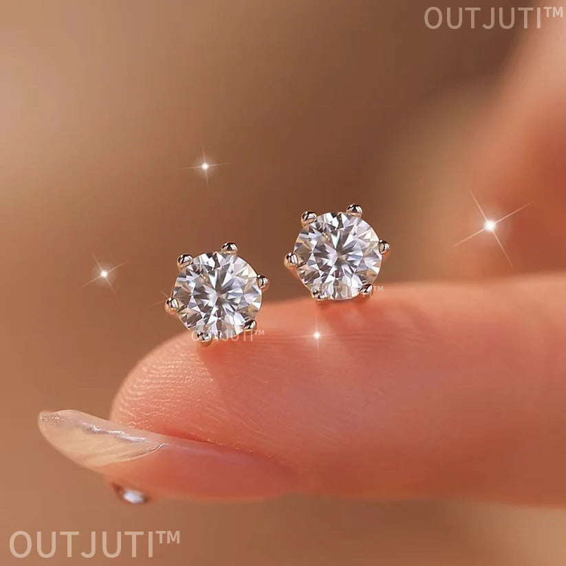 LAST DAY SALE-90% OFF🔥Moissanite Diamond Titanium Earrings🎉