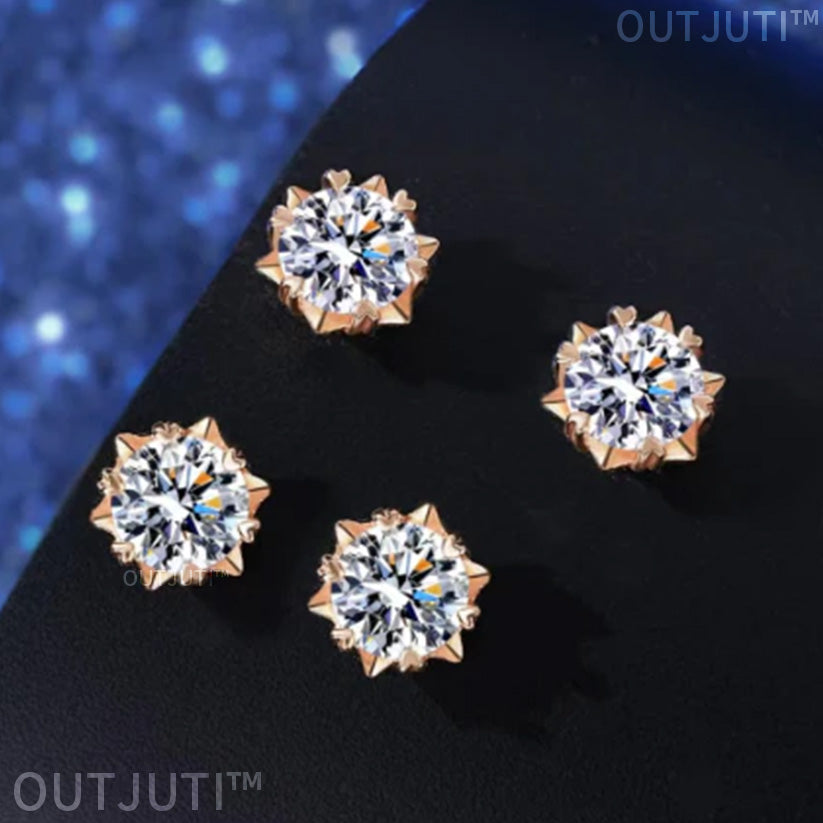 LAST DAY SALE-90% OFF🔥Moissanite Diamond Titanium Earrings🎉