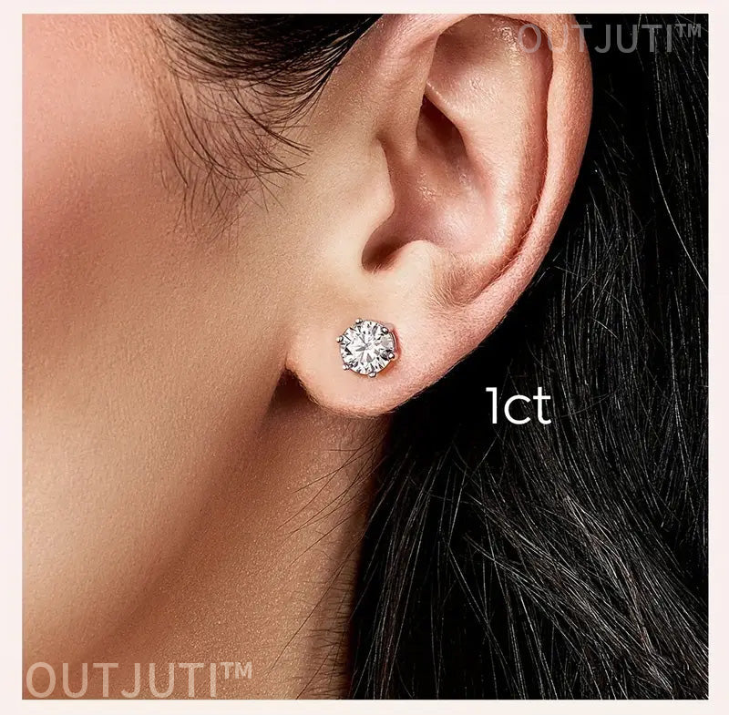 LAST DAY SALE-90% OFF🔥Moissanite Diamond Titanium Earrings🎉
