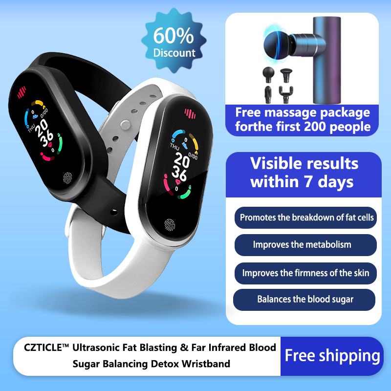 CZTICLE™ Ultrasonic Fat Blasting & Far Infrared Blood Sugar Balancing Detox Wristband(💖Recommended by PlasticSurgeons)