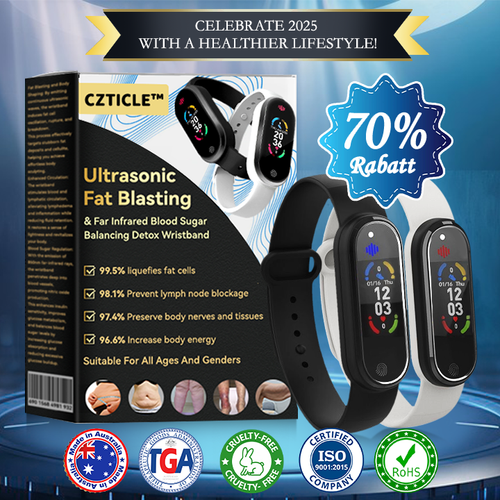 CZTICLE™ Ultrasonic Fat Blasting & Far Infrared Blood Sugar Balancing Detox Wristband(💖Recommended by PlasticSurgeons)