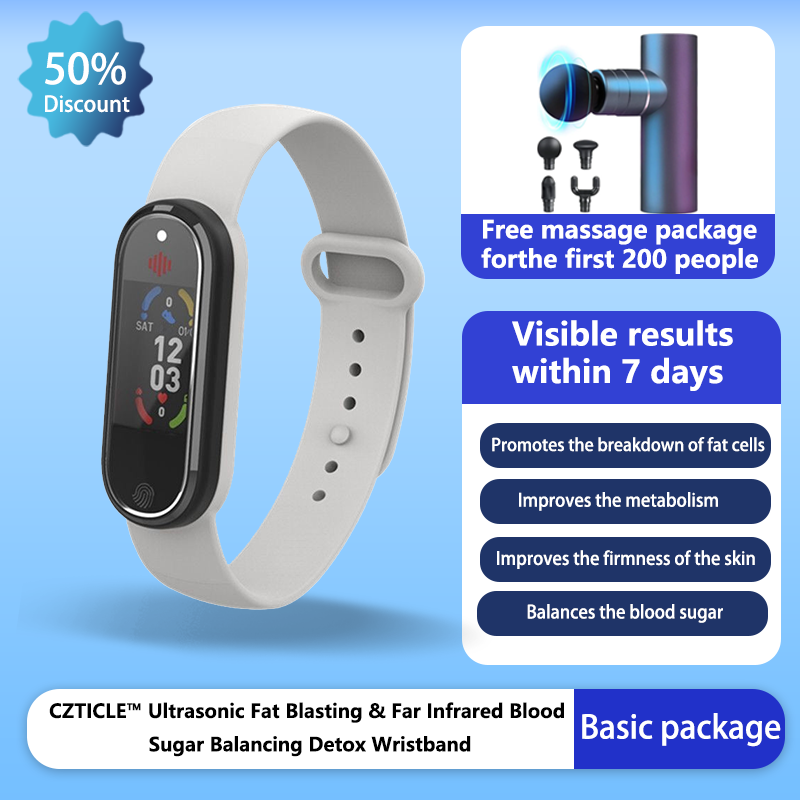 CZTICLE™ Ultrasonic Fat Blasting & Far Infrared Blood Sugar Balancing Detox Wristband(💖Recommended by PlasticSurgeons)