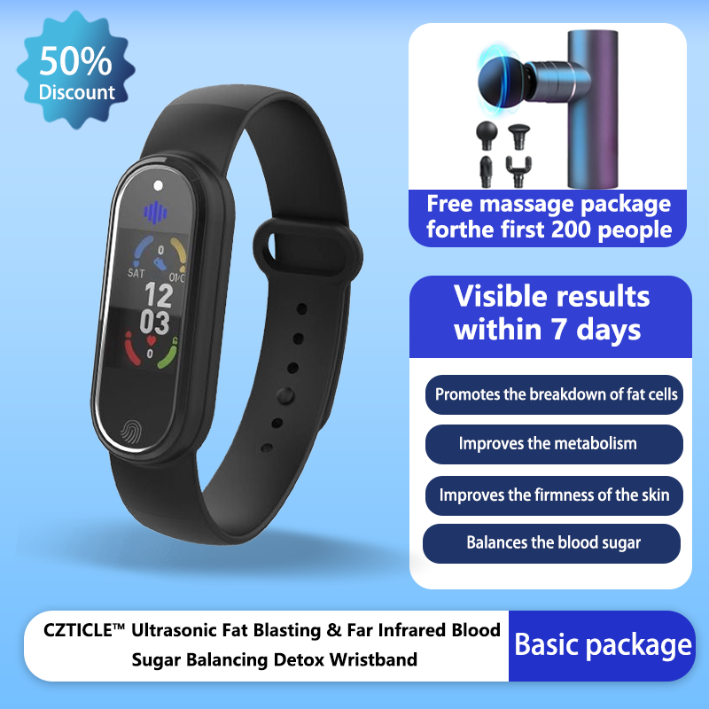 CZTICLE™ Ultrasonic Fat Blasting & Far Infrared Blood Sugar Balancing Detox Wristband(💖Recommended by PlasticSurgeons)