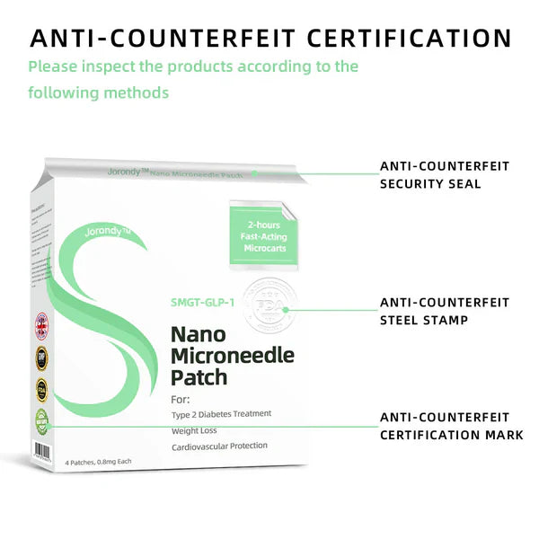 See results in 7 days🌲Jorondy™ SMGT-GLP-1 Nano Microneedle Patch(Painless, long-lasting, addressing diabetes, obesity, and cardiovascular diseases)