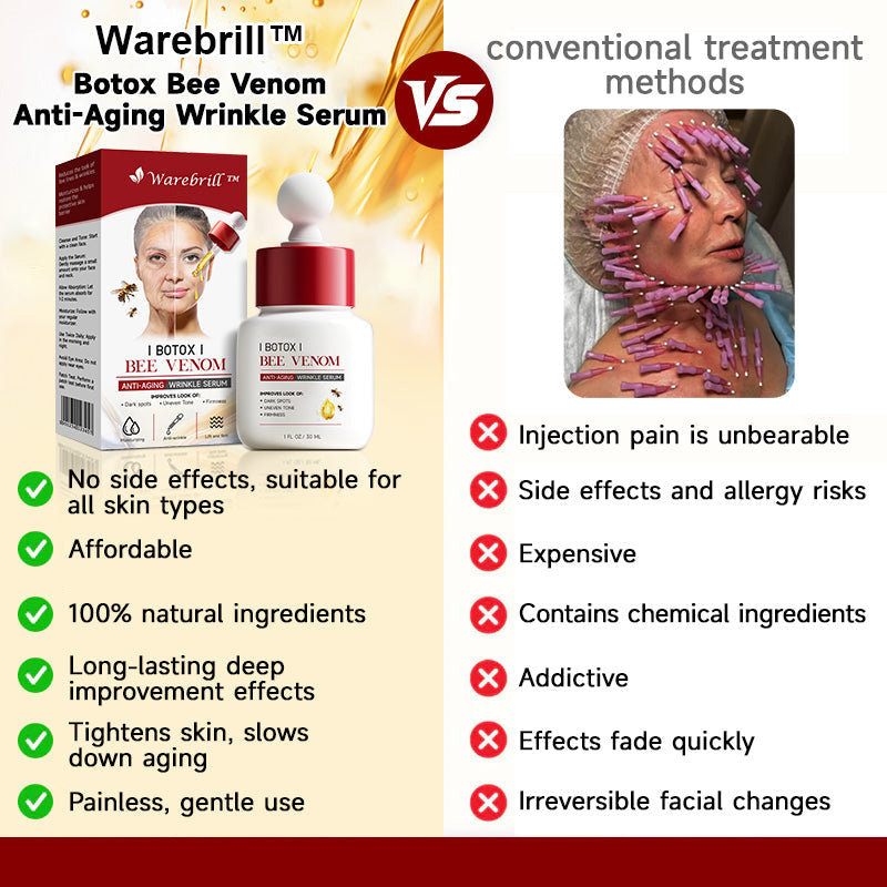 (🌿🐝Made and Shipped from Australia ✅) Warebrill™ Botox Bee Venom Anti-Aging Wrinkle Serum🔥LAST DAY SALE 80% OFF