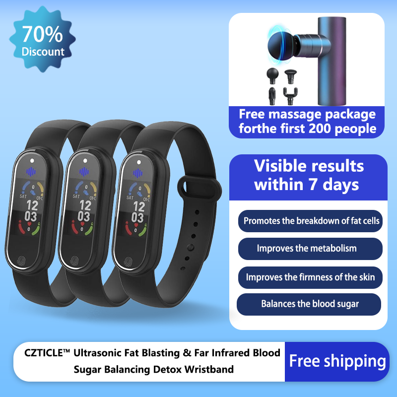 CZTICLE™ Ultrasonic Fat Blasting & Far Infrared Blood Sugar Balancing Detox Wristband(💖Recommended by PlasticSurgeons)