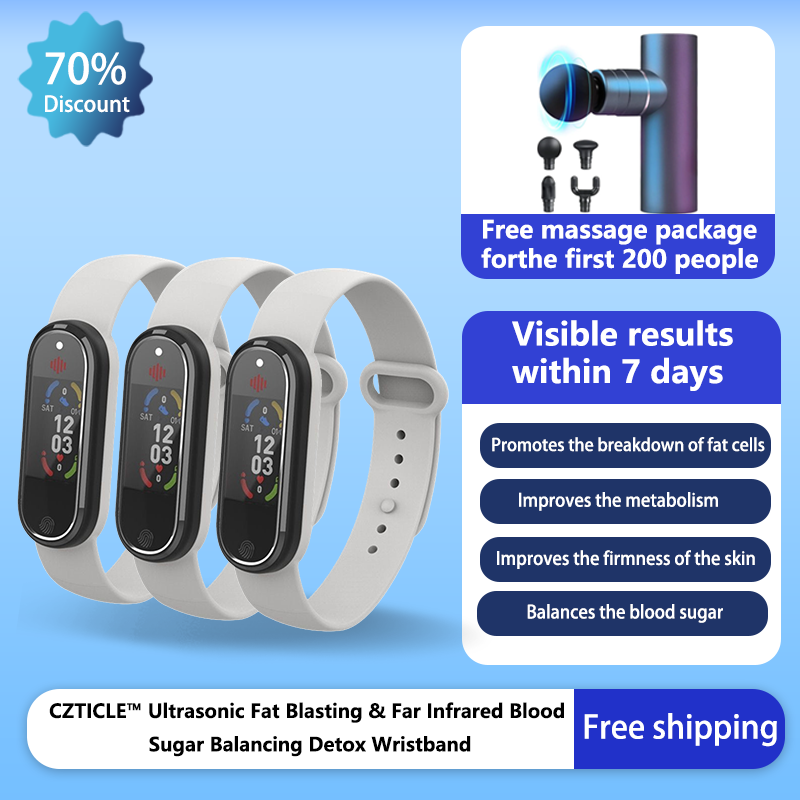 CZTICLE™ Ultrasonic Fat Blasting & Far Infrared Blood Sugar Balancing Detox Wristband(💖Recommended by PlasticSurgeons)