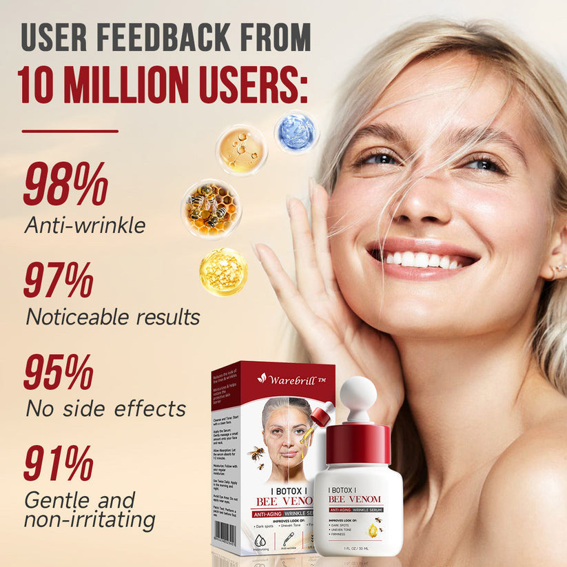 (🌿🐝Made and Shipped from Australia ✅) Warebrill™ Botox Bee Venom Anti-Aging Wrinkle Serum🔥LAST DAY SALE 80% OFF