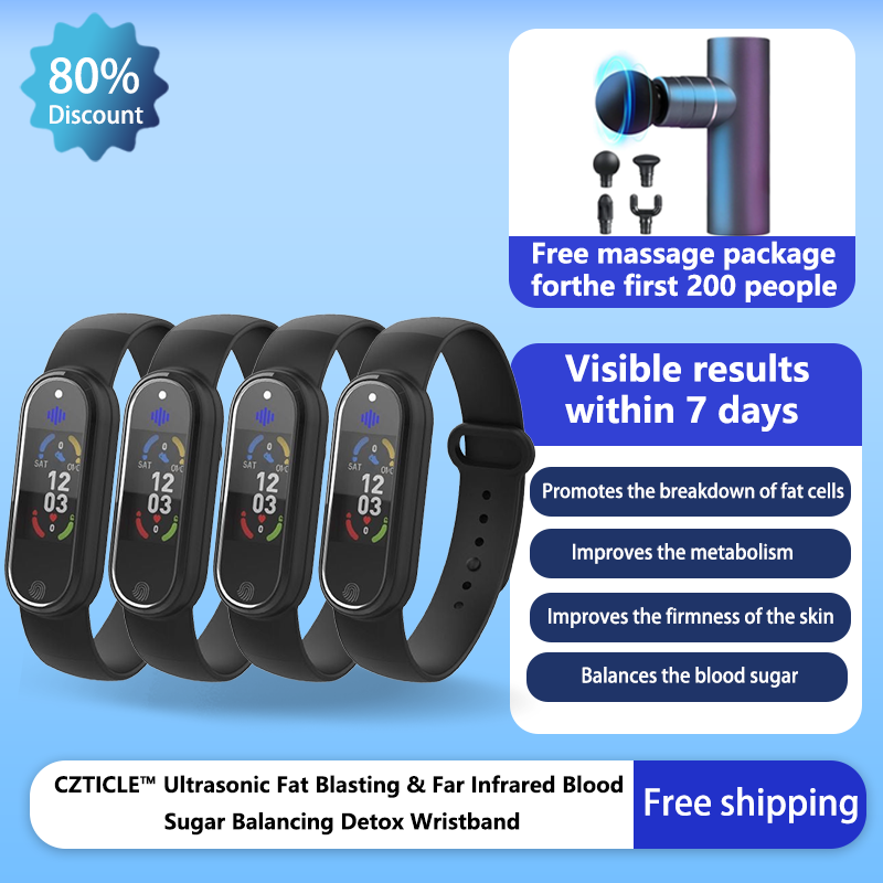 CZTICLE™ Ultrasonic Fat Blasting & Far Infrared Blood Sugar Balancing Detox Wristband(💖Recommended by PlasticSurgeons)