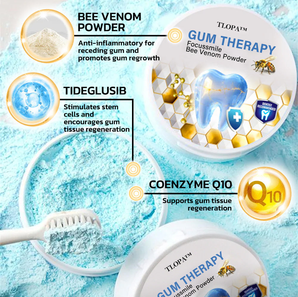 🏆 TLOPA™ Focussmile Bee Venom Treatment Oral Powder 🦷(🇦🇺ADA Recommended)