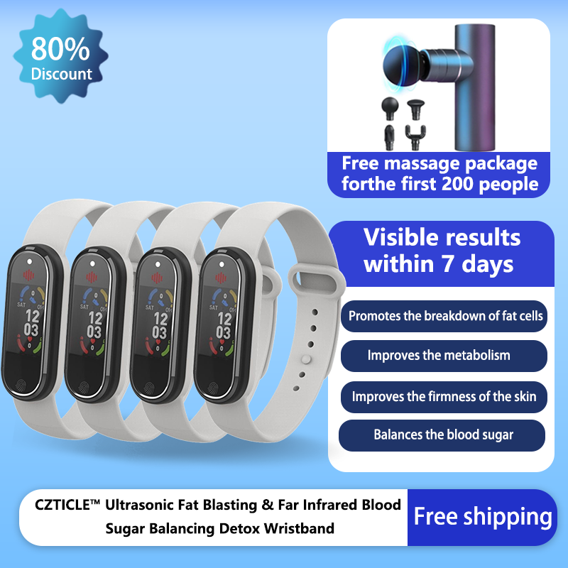 CZTICLE™ Ultrasonic Fat Blasting & Far Infrared Blood Sugar Balancing Detox Wristband(💖Recommended by PlasticSurgeons)