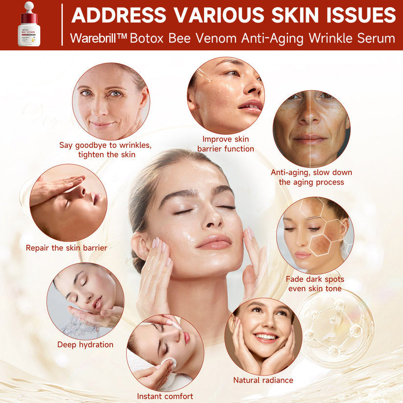 (🌿🐝Made and Shipped from Australia ✅) Warebrill™ Botox Bee Venom Anti-Aging Wrinkle Serum🔥LAST DAY SALE 80% OFF